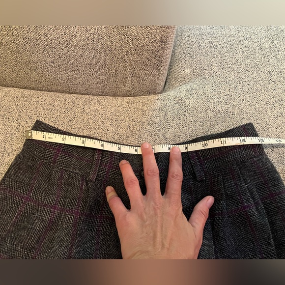 Pendleton Gray and Purple Plaid Pantsuit - Picture 4 of 7